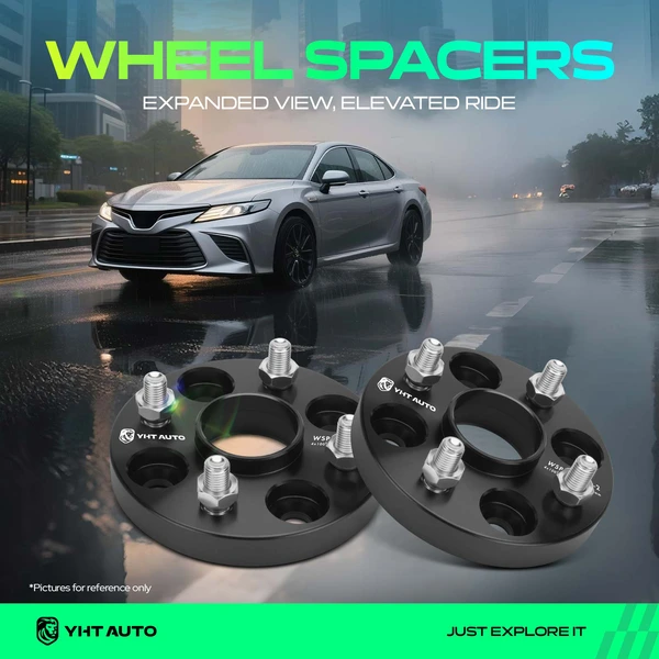 2 Pcs 0.79 inches Black 4x3.93 to 4x3.93 inches Wheel Spacers M12x1.5 54.1mm for 2012-2015 Scion iQ