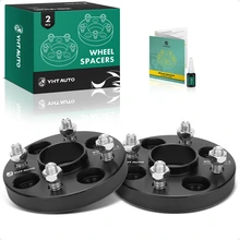 2 Pcs 0.79 inches Black 4x3.93 to 4x3.93 inches Wheel Spacers M12x1.5 56.1mm for 1982-1989 Honda Accord