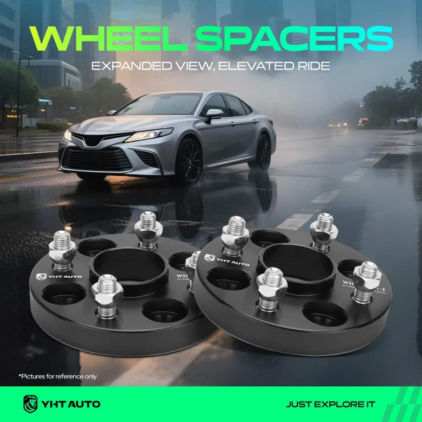 2 Pcs 0.79 inches Black 4x3.93 to 4x3.93 inches Wheel Spacers M12x1.5 56.1mm for Acura Honda Mini