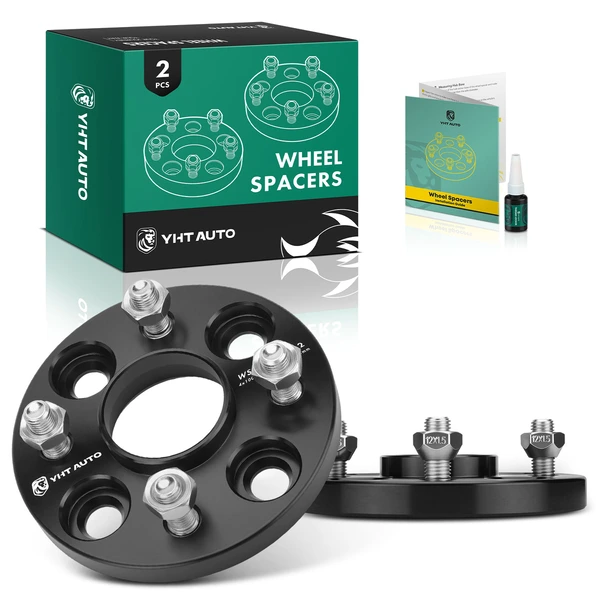 2 Pcs 0.59 inches Black 4x3.93 to 4x3.93 inches Wheel Spacers M12x1.5 57.1mm for 1990-1993 Geo Storm