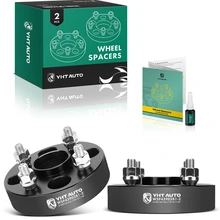 2 Pcs 1.25 inches Black 4x3.93 to 4x3.93 inches Wheel Spacers M12x1.5 54.1mm for 2016-2022 Mazda MX-5 Miata