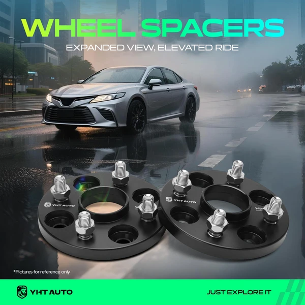 4 Pcs 0.59 inches Black 4x3.93 to 4x3.93 inches Wheel Spacers M12x1.5 54.1mm for Ford Toyota Mazda