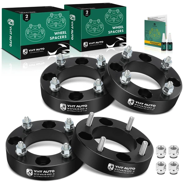 4 Pcs 4x115 to 4x115 mm Wheel Spacers 10x1.25 inches 85mm 1.25 inches for 1987-2004 Yamaha Warrior 350