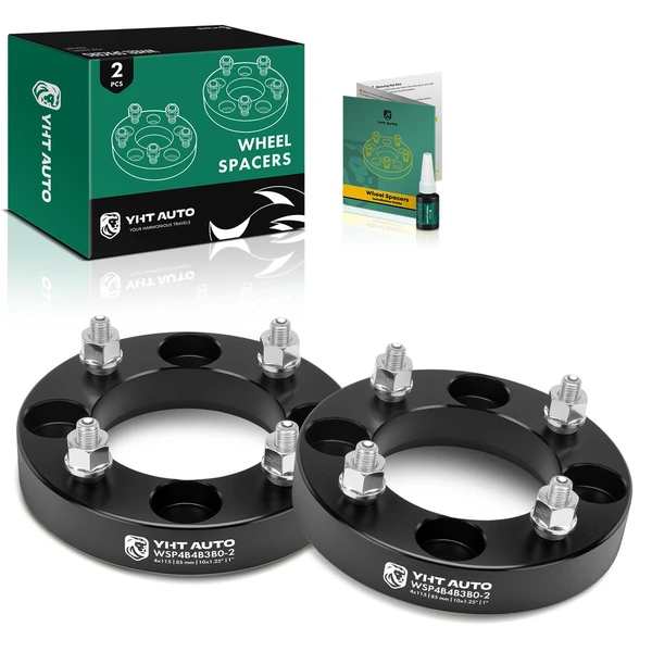 2 Pcs 4x115mm to 4x115mm Wheel Spacers 10x1.25 inch 85mm 1 inch for Yamaha Banshee 350