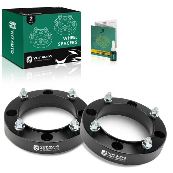 2 Pcs 4x156mm to 4x156mm Wheel Adapter 3/8 inch-24 131mm 1.25 inch for Polaris Ranger 400