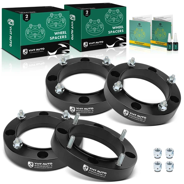 4 Pcs 4x156 to 4x156 mm Wheel Spacer 3/8-24 Studs 131mm 1.25 Inches for Polaris