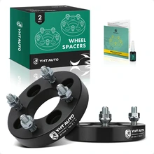 2 Pcs 1 inches Black 4x3.94 to 4x4.25 inches Wheel Adapters M12x1.5 67.1mm for 1991-2002 Saturn SL