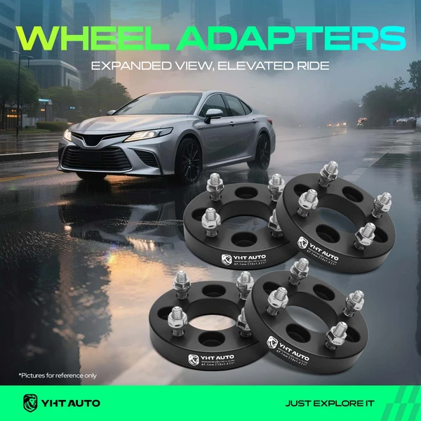 4 Pcs 1 inches Black 4x3.94 to 4x4.25 inches Wheel Adapters M12x1.5 67.1mm for 2004-2011 Chevrolet Aveo