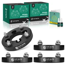 4 Pcs 1 inches Black 4x3.94 to 4x5.39 inches Wheel Adapters 0.375 Inches x 24 74mm