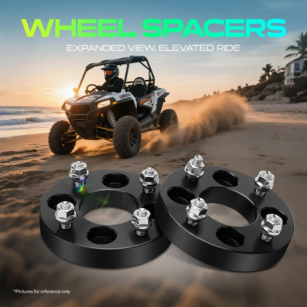 4 Pcs 1 inches Black 4x4.3 to 4x4 inches Wheel Adapters M10x1.25 64.1mm for 1983-1987 Honda ATC200X