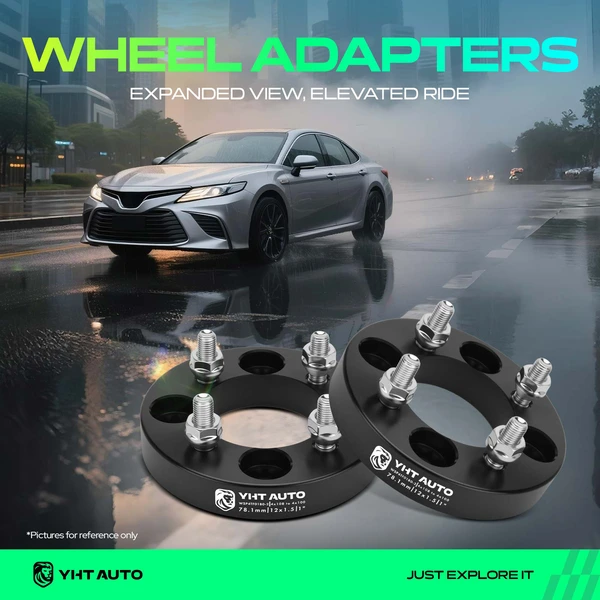 2 Pcs 1 inches Black 4x4.25 to 4x3.93 inches Wheel Adapters M12x1.5 78.1mm for 1995-2000 Mercury Mystique