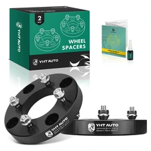 2 Pcs 1 inches Black 4x5.4 to 4x4.5 inches Wheel Adapters M10x1.25 85mm