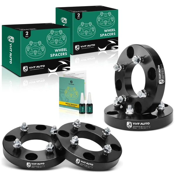 4 Pcs 1 inches Black 4x5.4 to 4x4.5 inches Wheel Adapters M10x1.25 85mm for 2009-2015 Can-Am Outlander 800R