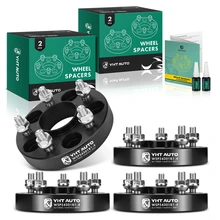 4 Pcs 1 inches Black 5x4.33 to 5x4.33 inches Wheel Spacers M12x1.25 65.1mm for 2013-2016 Dodge Dart