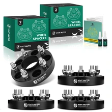 4 Pcs 1 inch Black 5x4.33 to 5x4.33 inches Wheel Spacers M12x1.5 65.1mm for 2001-2002 Saturn L100