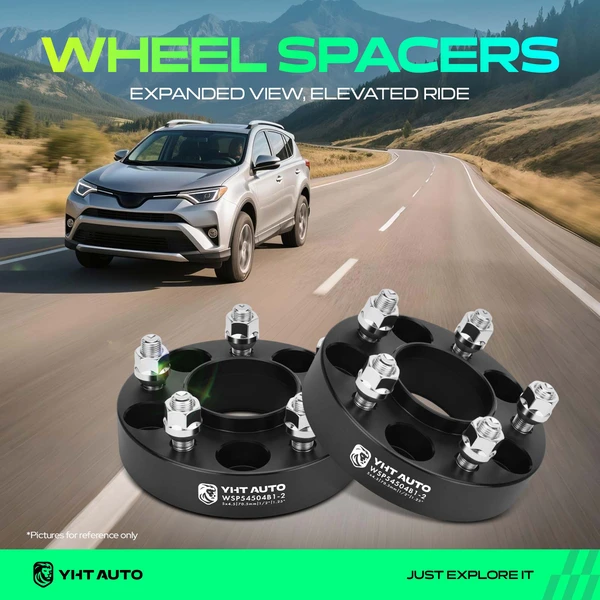 2 Pcs 1.25 inches Black 5x4.5 to 5x4.5 inches Wheel Spacers 0.5 inch x 20 70.5mm for 1994-2010 Mazda B4000