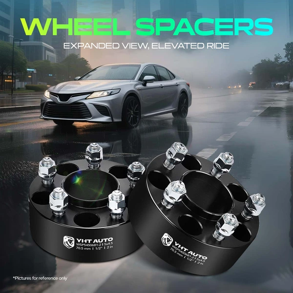 2 Pcs 2 inches Black 5x4.5 to 5x4.5 inches Wheel Spacers 0.5 inch x 20 70.5mm for 1969-1974 Ford Galaxie 500