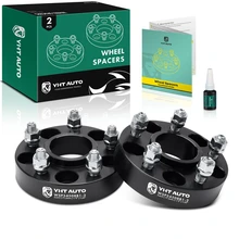 2 Pcs 1.25 inches Black 5x4.5 to 5x4.5 inches Wheel Spacers 0.5 inch x 20 71.5mm for 2002-2012 Jeep Liberty