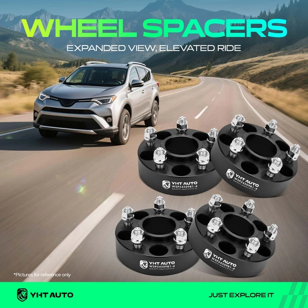 4 Pcs 1.5 inches Black 5x4.5 to 5x4.5 inches Wheel Spacers 0.5 inch x 20 71.5mm for 1986-1992 Jeep Comanche