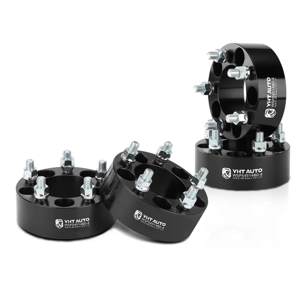 4 Pcs 2 inches Black 5x4.5 to 5x4.5 inches Wheel Spacers 0.5 inch x 20 82.5mm for 1969-1974 Ford Galaxie 500