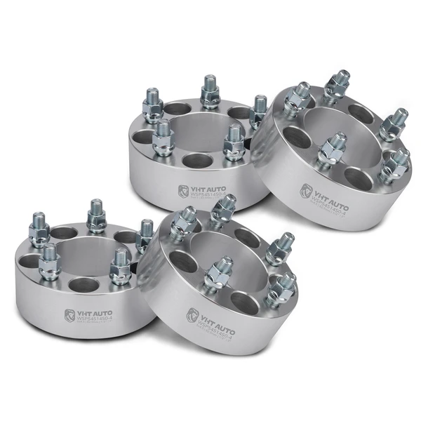 4 Pcs 2 inches Silver 5x4.5 to 5x4.5 inches Wheel Spacers 0.5 inch x 20 82.5mm for 1969-1974 Ford Galaxie 500