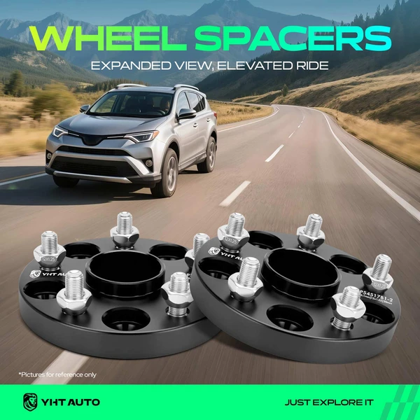 2 Pcs 0.79 inches Black 5x4.5 to 5x4.5 inches Wheel Spacers M12x1.25 56.1mm for 2019-2023 Subaru Forester