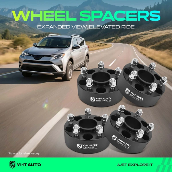 4 Pcs 2 inches Black 5x4.5 to 5x4.5 inches Wheel Spacers 0.5 inch x 20 71.5mm for 1986-1992 Jeep Comanche