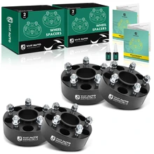 4 Pcs 2 inches Black 5x4.5 to 5x4.5 inches Wheel Spacers 0.5 inch x 20 71.5mm