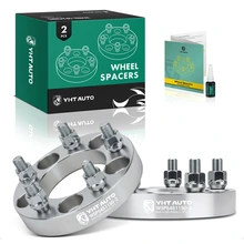2 Pcs 1 inch Silver 5x4.5 to 5x4.5 inches Wheel Spacers 0.5 inch x 20 82.5mm for 2009-2018 Ford Flex