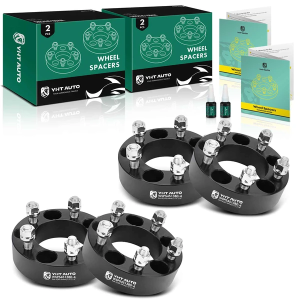 4 Pcs 1.5 inches Black 5x4.5 to 5x4.5 inches Wheel Spacers 0.5 inch x 20 82.5mm for 1974 Ford Galaxie 500