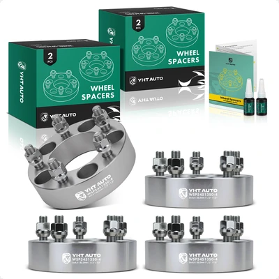 4 Pcs 1.5 inches Silver 5x4.5 to 5x4.5 inches Wheel Spacers 0.5 inch x 20 82.5mm