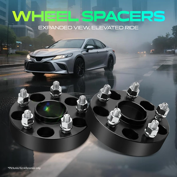 2 Pcs 1.25 inches Black 5x4.5 to 5x4.5 inches Wheel Spacers M12x1.5 60.1mm for 2011-2016 Scion tC