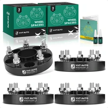 4 Pcs 1 inches Black 5x4.5 to 5x4.5 inches Wheel Spacers M12x1.5 64.1mm for 1997-2021 Honda CR-V