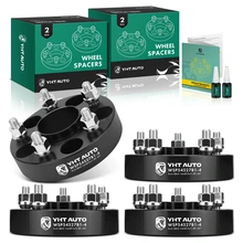 4 Pcs 1.25 inches Black 5x4.5 to 5x4.5 inches Wheel Spacers M12x1.5 64.1mm for 1997-2020 Honda CR-V