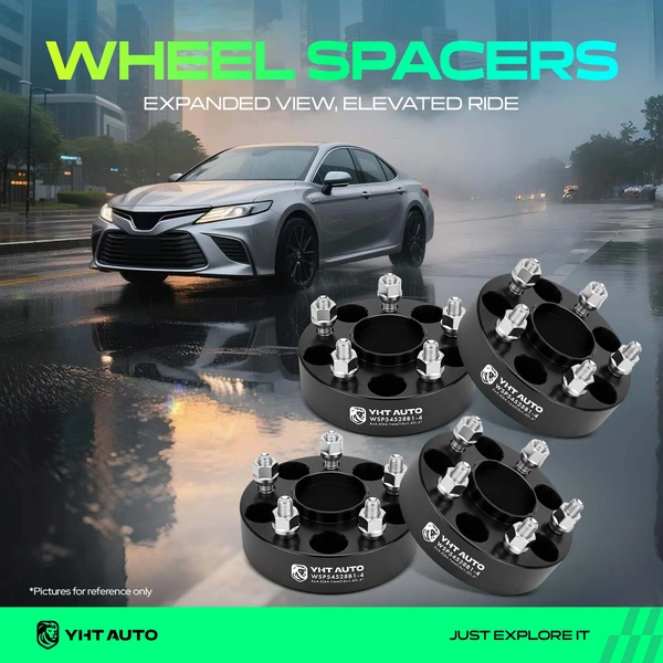 4 Pcs 1.5 inches Black 5x4.5 to 5x4.5 inches Wheel Spacers M12x1.5 64.1mm for 1995-2004 Honda Odyssey