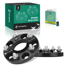 2 Pcs 0.59 inches Black 5x4.5 to 5x4.5 inches Wheel Spacers M12x1.5 64.1mm for 1997-2021 Honda CR-V