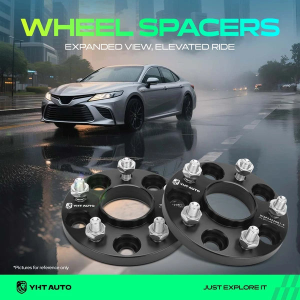 2 Pcs 0.59 inches Black 5x4.5 to 5x4.5 inches Wheel Spacers M12x1.5 64.1mm for 1995-2004 Honda Odyssey
