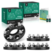 4 Pcs 0.59 inches Black 5x4.5 to 5x4.5 inches Wheel Spacers M12x1.5 64.1mm for 1997-2021 Honda CR-V