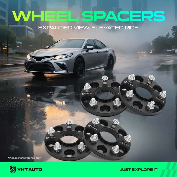 4 Pcs 0.59 inches Black 5x4.5 to 5x4.5 inches Wheel Spacers M12x1.5 64.1mm for 2000-2009 Honda S2000