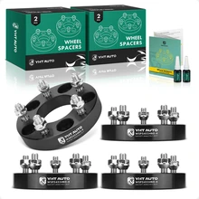 4 Pcs 1 inches Black 5x4.5 to 5x4.5 inches Wheel Spacers M12x1.5 71.6mm for 2015-2018 Dodge Vision