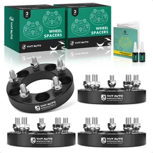 4 Pcs 1 inch Black 5x4.5 to 5x4.5 inches Wheel Spacers M12x1.5 82.5mm for 2000-2013 Chevrolet Impala