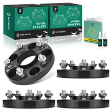 4 Pcs 0.79 inches Black 5x4.5 to 5x4.5 inches Wheel Spacers M12x1.5 64.1mm for 1997-2020 Honda CR-V