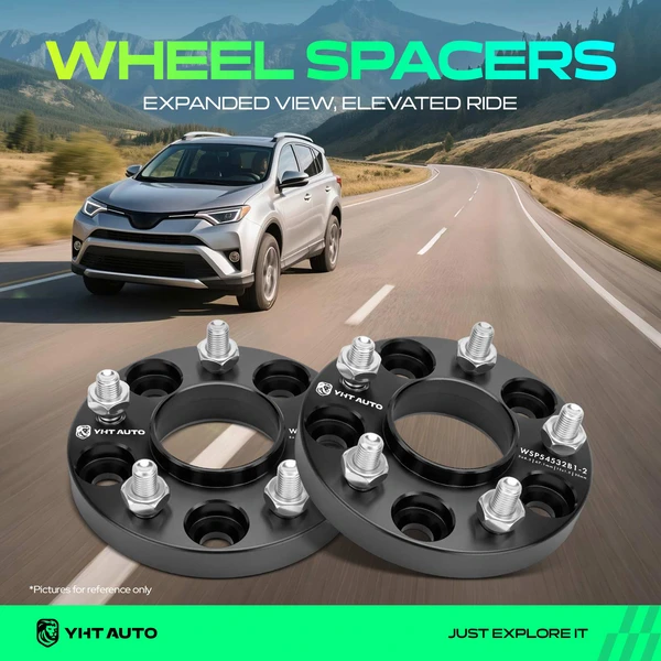 2 Pcs 0.79 inches Black 5x4.5 to 5x4.5 inches Wheel Spacers M12x1.5 67.1mm for 2007-2022 Mazda CX-9