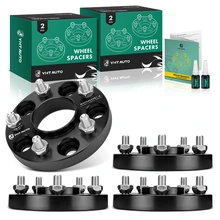 4 Pcs 0.79 inches Black 5x4.5 to 5x4.5 inches Wheel Spacers M12x1.5 67.1mm for 2006-2012 Ford Fusion