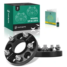 2 Pcs 0.79 inch Black 5x4.5 to 5x4.5 inches Wheel Spacers M14x1.5 70.5mm for 2017-2020 Ford GT