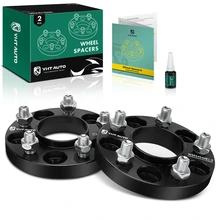 2 Pcs 0.79 inch Black 5x4.5 to 5x4.5 inches Wheel Spacers M14x1.5 70.5mm for 2020-2023 Lincoln Aviator