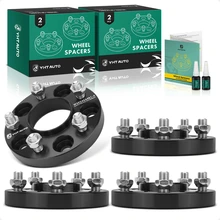 4 Pcs 0.79 inch Black 5x4.5 to 5x4.5 inches Wheel Spacers M14x1.5 70.5mm for 2017-2020 Ford GT