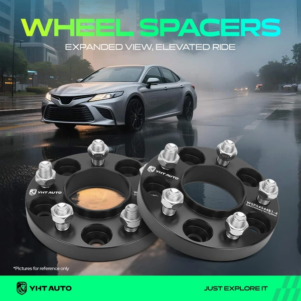 4 Pcs 0.79 inch Black 5x4.5 to 5x4.5 inches Wheel Spacers M14x1.5 70.5mm for 2020-2023 Lincoln Aviator