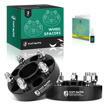 2 Pcs 1.25 inches Black 5x4.5 to 5x4.5 inches Wheel Spacers M14x1.5 71.5mm for 2005-2008 Dodge Magnum