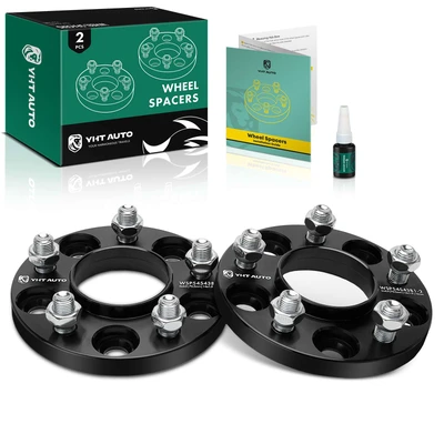 2 Pcs 0.59 inches Black 5x4.5 to 5x4.5 inches Wheel Spacers M14x1.5 70.5mm